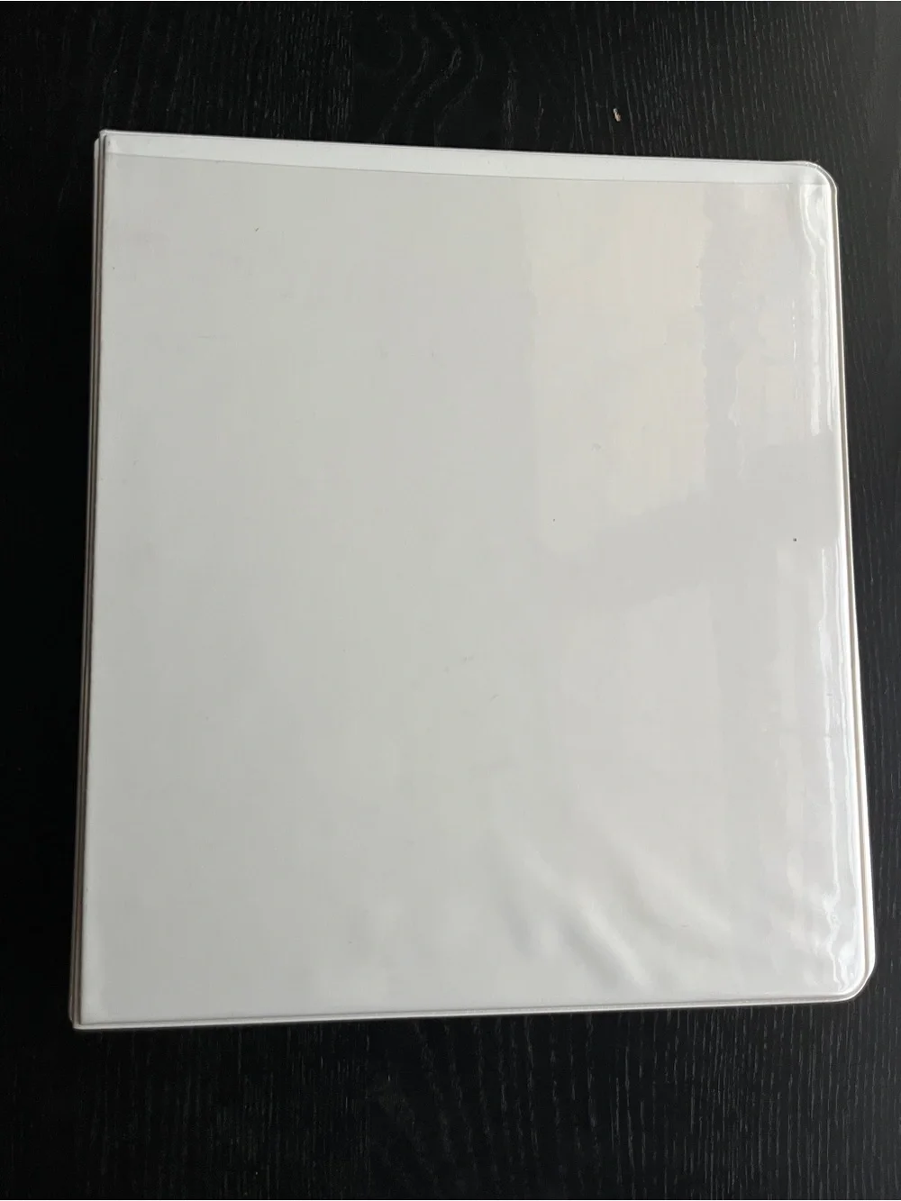 1-Inch White 3-Ring Binder View Clear Overlay Pocket